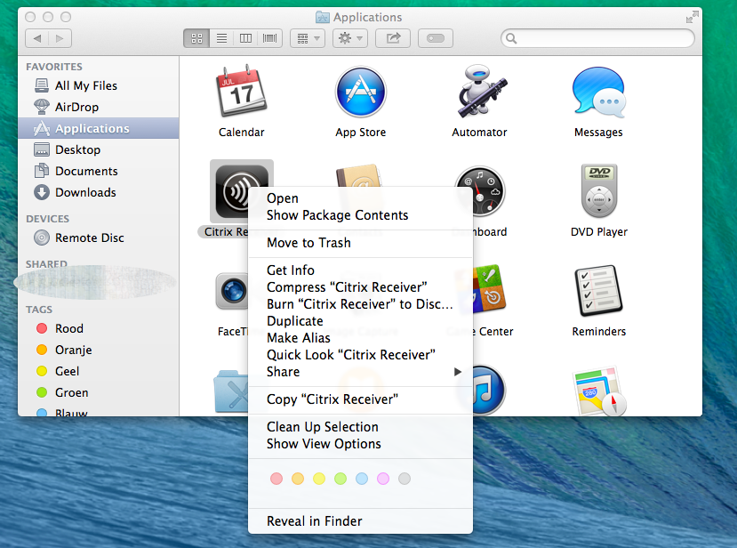 use citrix receiver for mac